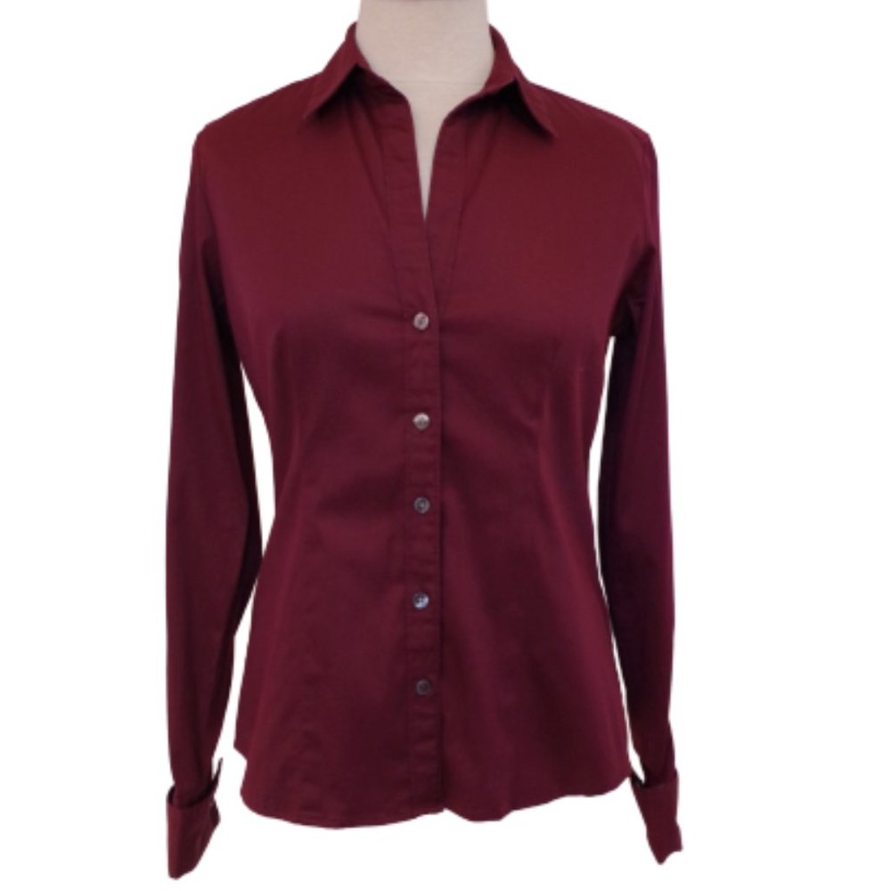 Banana Republic Stretch Cotton Tailored Shirt- Sm